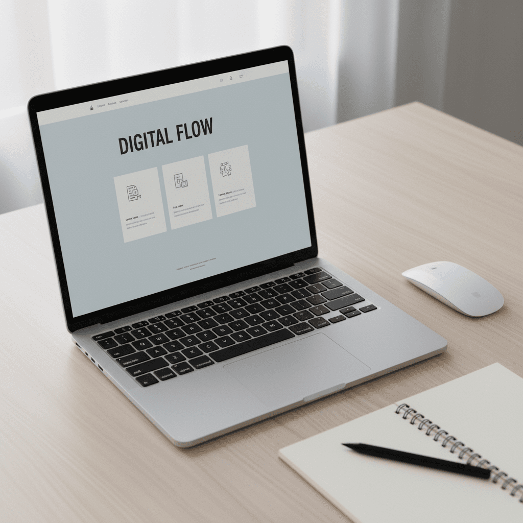 Laptop and smartphone displaying a website design
